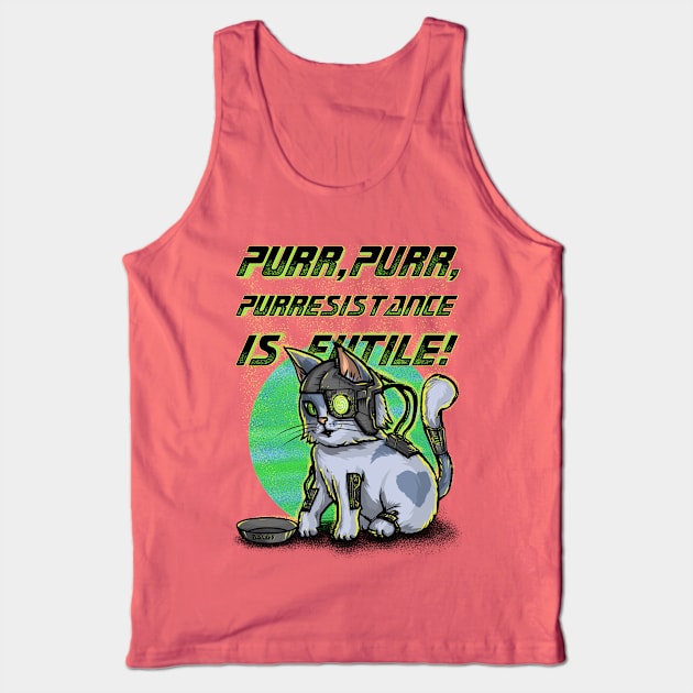 Purresistance is futile Tank Top by LivMat